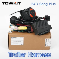 For BYD Song plus Trailer Wiring Harness Kit Eur 13/7 pin trailer RV tail light signal Australia 12/7 pin Trailer controller