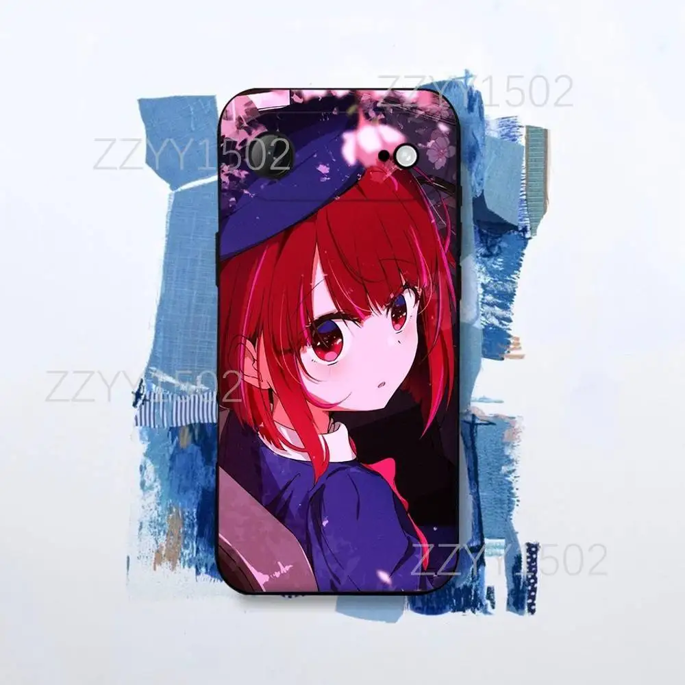 เคสโทรศัพท์อนิเมะ Oshi No Ko สำหรับ iPhone 17,16,15,14,13,12,Pro,Max,Plus,E,SE4,Air,Mini สีดำ