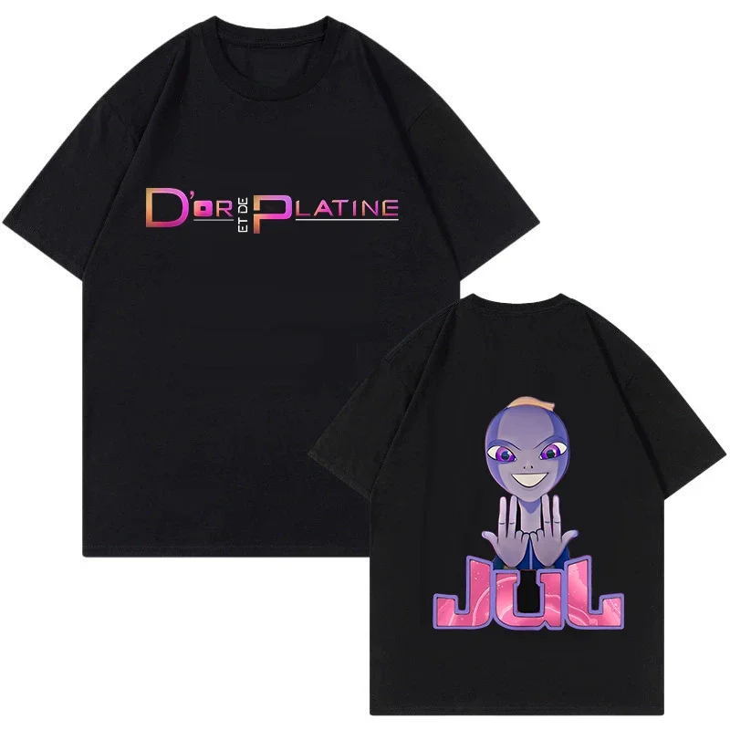 

Rapper Jul Graphic Vintage T-shirt Men Women Fashion Hip-hop T Shirt Funny Summer Short Sleeve Tshirts Aesthetic Streetwear