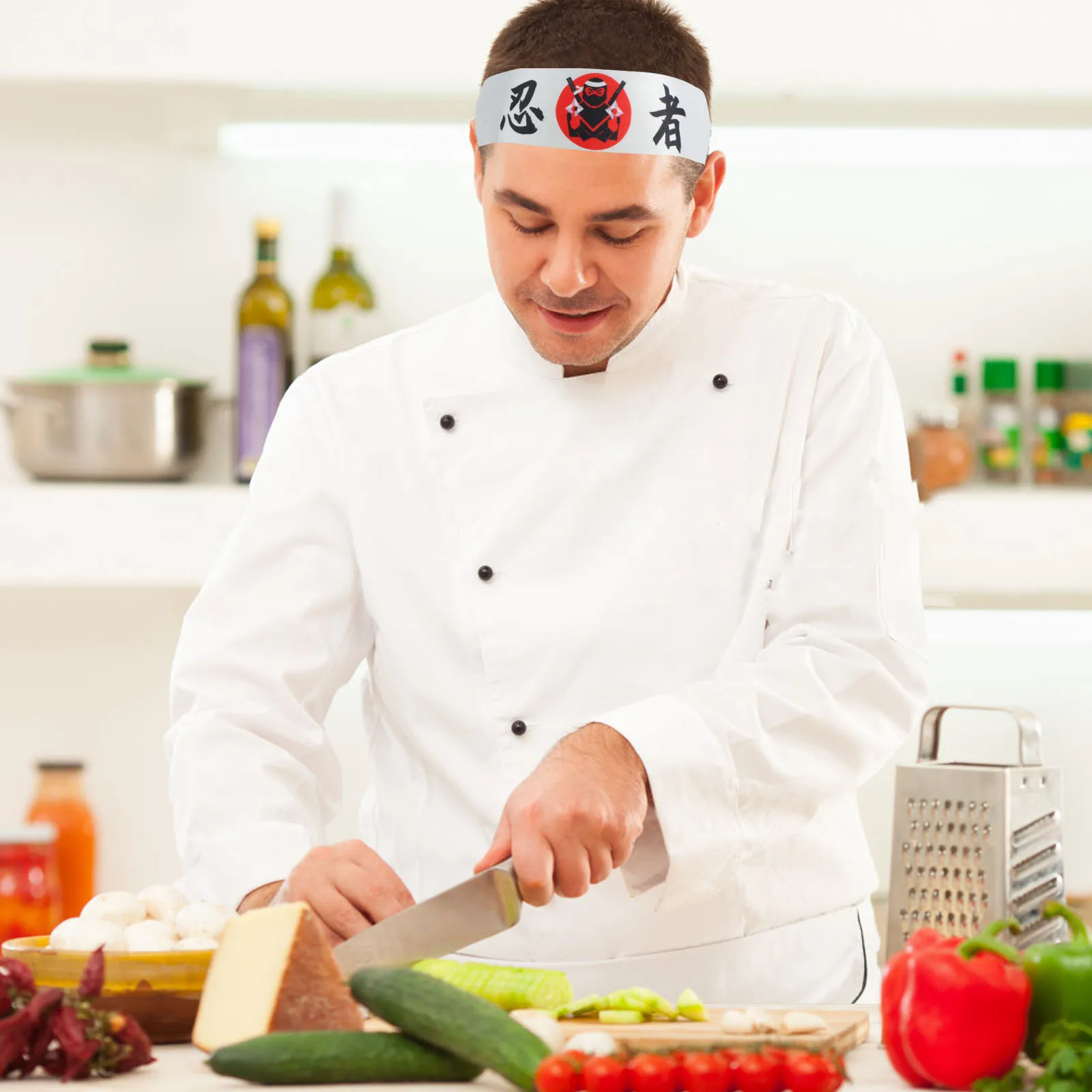 

Headband Japanese Style Karate Chef Accessories Breathable Reusable Portable Decorative Party