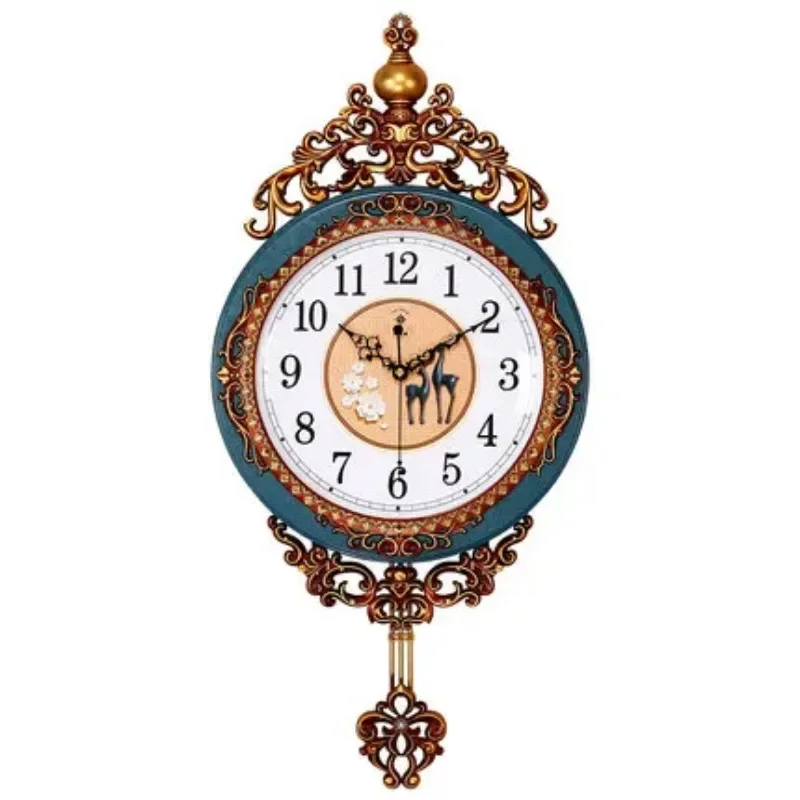 Large Luxury Gold Wall Clock Living Room Silent Creative Swing Wall watches Bedroom Quartz Clocks Wall Home Decor