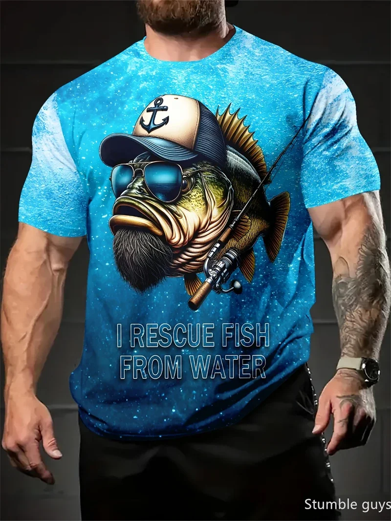 Herren Oversize Street-Style T-Shirt Sommer Anime-Print Locker Kurzarm Bequemes Modisches Sport-Trikot Oberteil