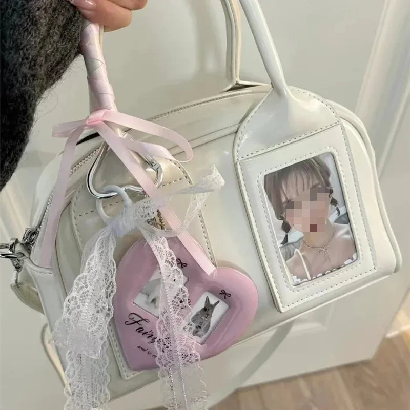 2025 nova y2k harajuku bolsa de ombro feminina coreano transparente ita saco crossbody feminino designer japonês tendência bolsa