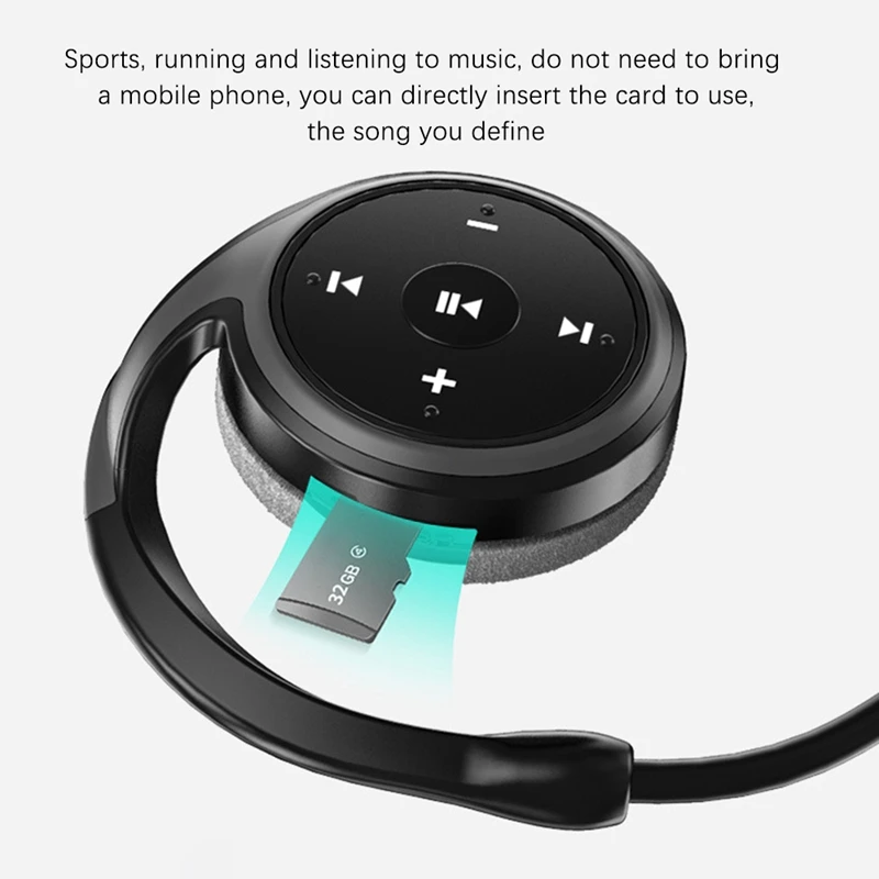 A23 Small Bluetooth Headphones Wrap Around Head - Sports Mini Headset Wireless Headset , 12-Hour Battery Life