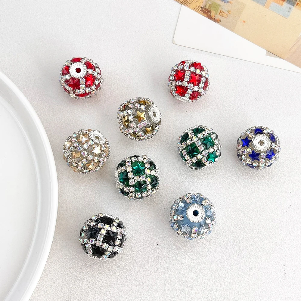 

Сердечный дизайн 19*19 мм 50 шт. бусины «сделай сам»/ручная работа/круглая форма/эффект страз/модные бусины/фурнитура и компоненты для ювелирных изделий # 19841