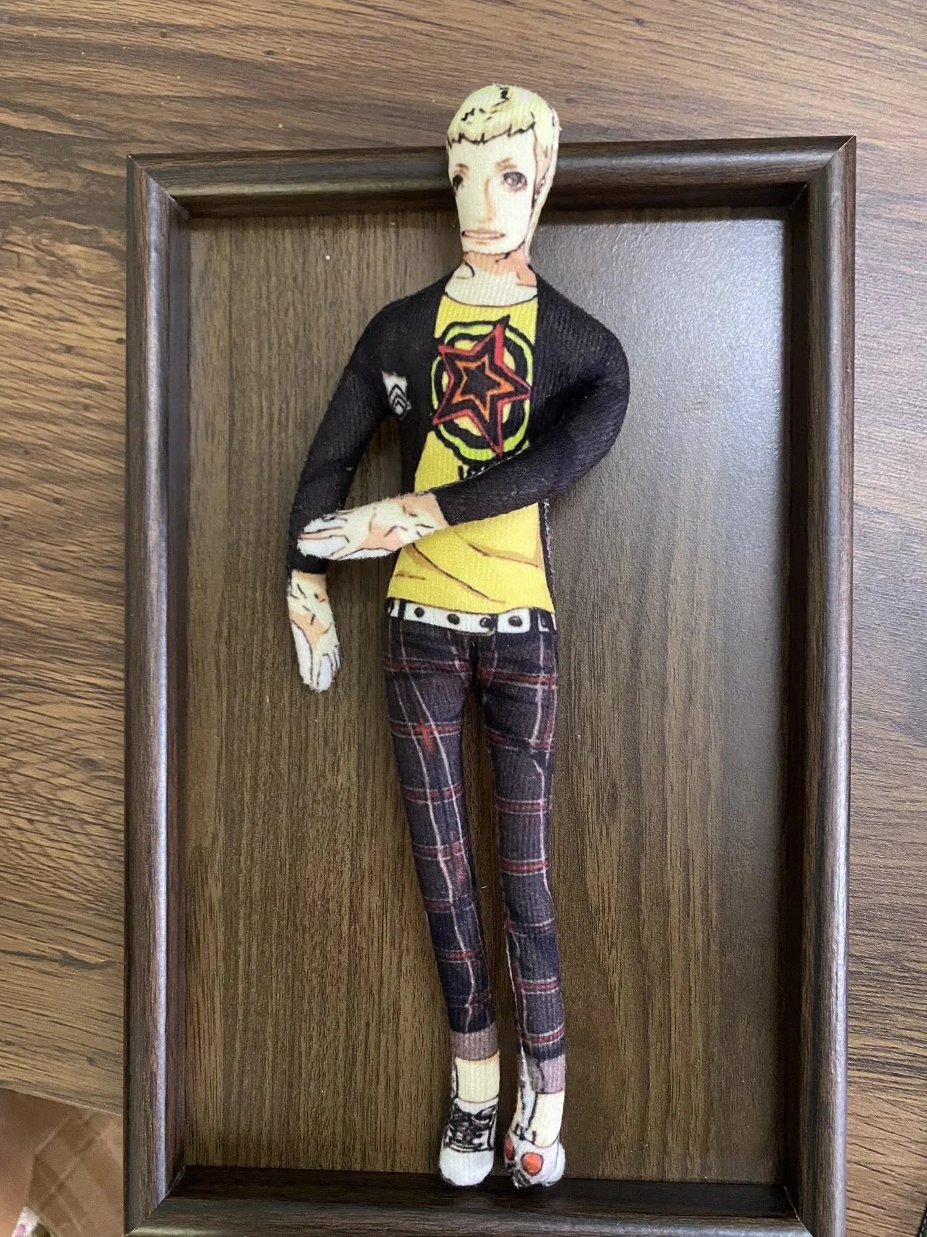 Hot 28cm Persona 5 Joker Nendoroid Yu Narukami Anime Cosplay Stuffed Dolls movable Abstract Body Wire Skeleton Halloween Prop