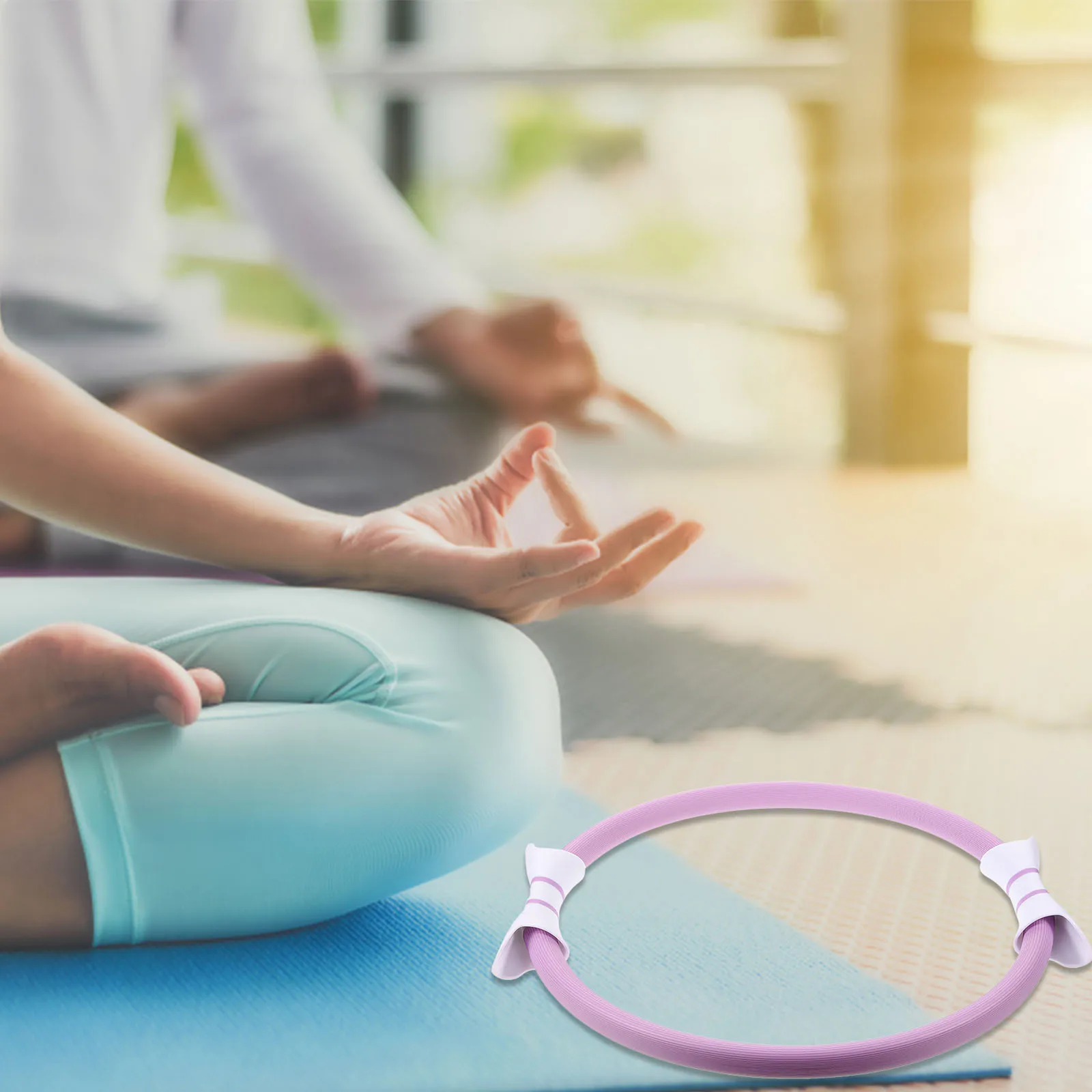 

Pilates Ring Yoga Fitness High Resistance Inner Thigh Toner Non-Slip Grip Home Workout Inner Thigh Toner