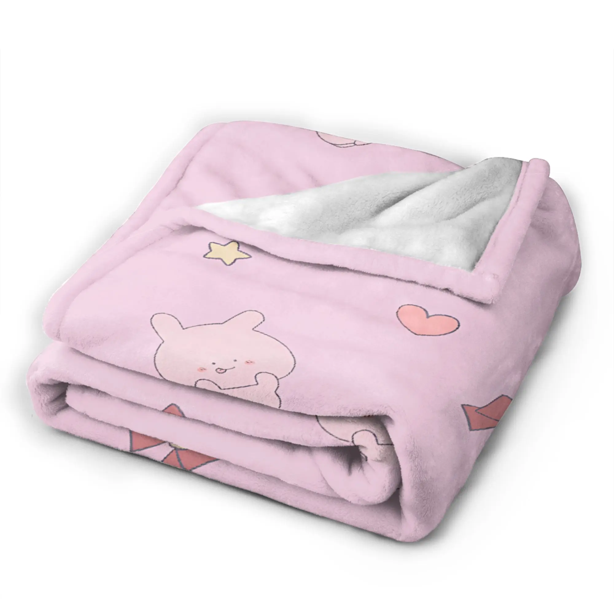 A-Asamimichaan Asleep Cute Asamimi Flannel Blankets Winter  Soft Warm Bedding Throws for Girls Boys Couch Chair Sofa Bed Cover