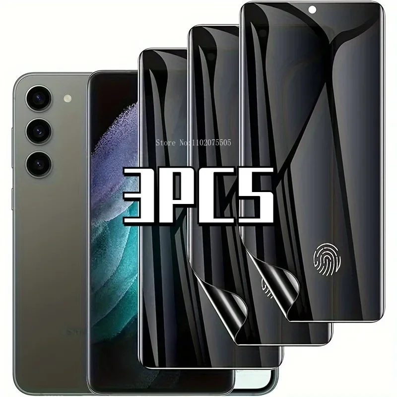 

3Pcs Privacy Screen Protector For Samsung S24 S20 S21 S22 S23 FE Ultra Plus Note 20 10 S8 S9 S10 Plus Cover Soft Hydrogel Film
