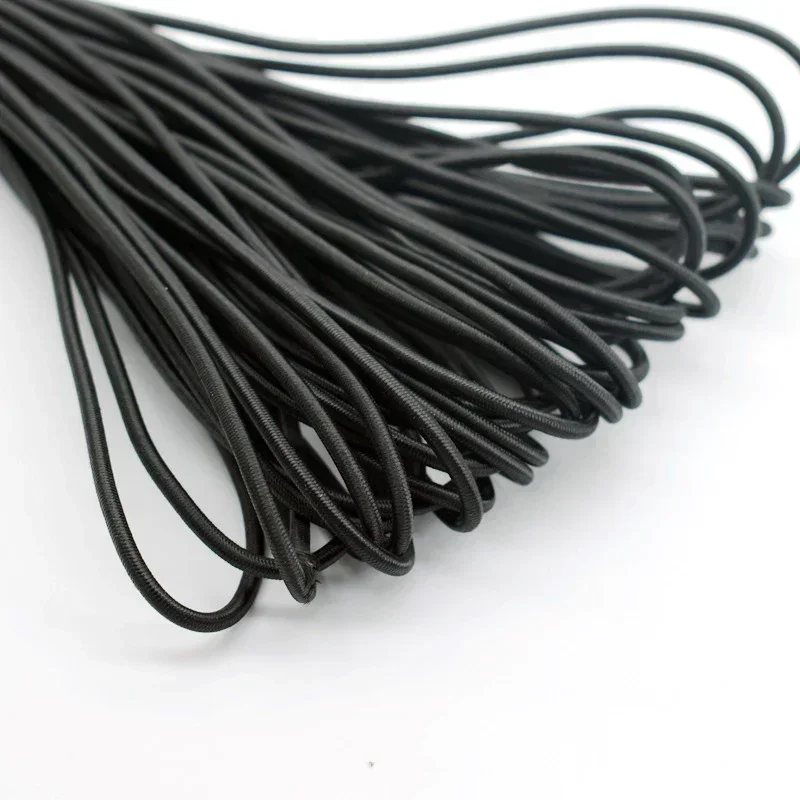 DIY Rubber Bands Elastic Band Sewing Accessories Clothing Straps Elastics Rope Black Crafts High Quality 3/4/5/6/8MM Apparel