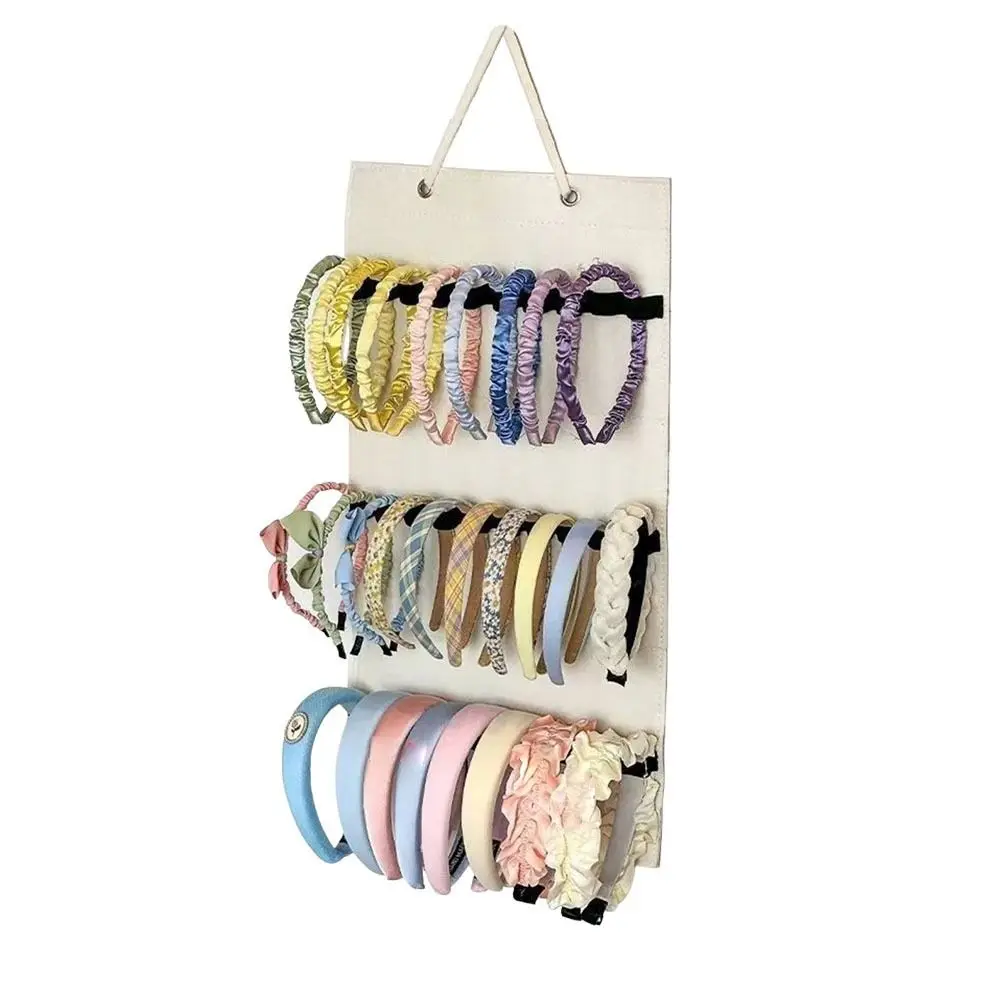 Felt Sunglasses Storage Hanging Bag Punch-free Multi-layer Hair Band Hairband Display Shelf Wall Mounted