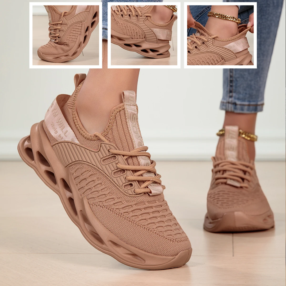 أحذية رياضية للنساء أحذية ركض شبكية قابلة للتنفس للرجال خفيفة الوزن لتعزيز الارتفاع أحذية رياضية كاجوال نعل مبطن مريح في الهواء الطلق
