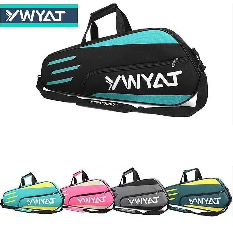 YWYAT Waterproof Badminton Racquet Backpack Badminton Bag Sports Training Fitness Racket Bags Men Women Large Capacity Gym Bag