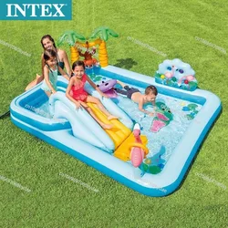 Suitable for Crocodile Garden Water Slide Inflatable Pool Play Pool Children's Family Swimming Ocean Ball Pool