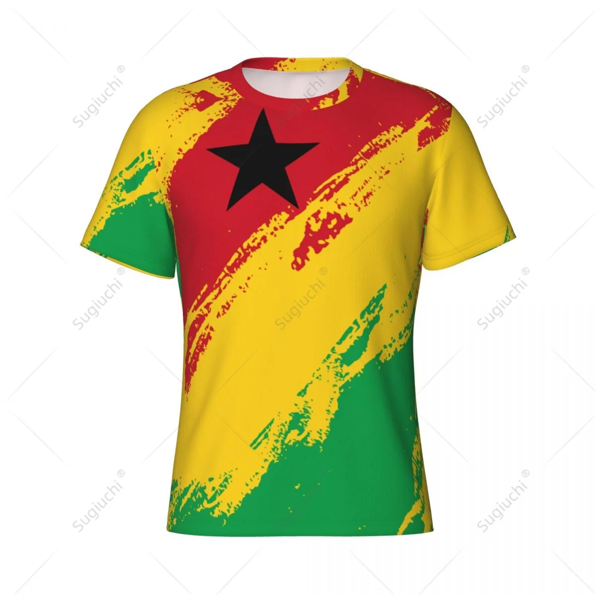 Custom Name Nunber Guinea-Bissau Flag Color Men Tight Sports T-shirt Women Tees jersey For Soccer Football Fans