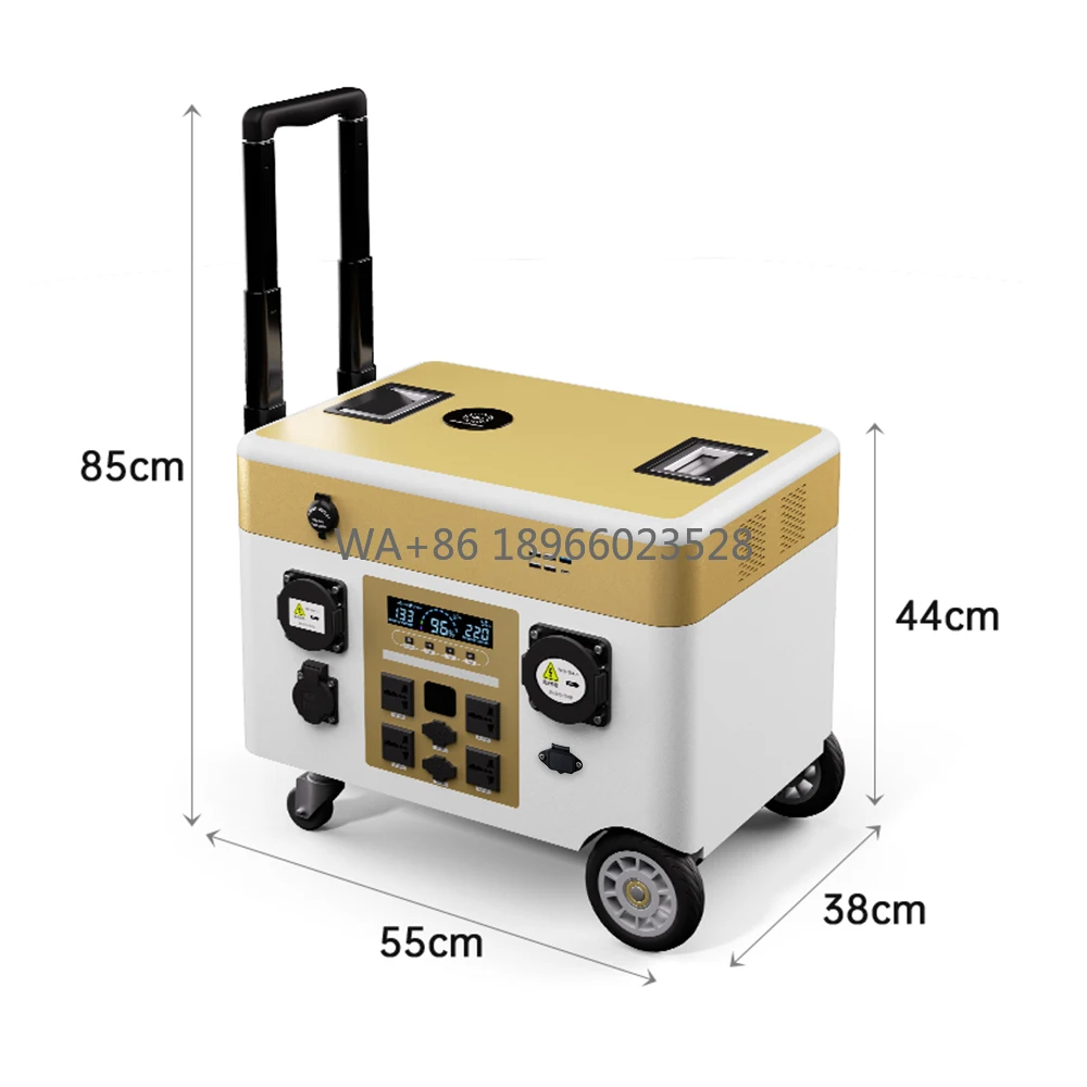 

2000Wh Output MPPT Solar Generator LiFePO4 Lithium Battery Pure Sine Wave Inverter 1500 Watt Electric Portable Power Station