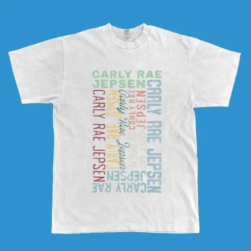 

Рубашка Carly Rae Jepsen в стиле ретро с коротким рукавом, белая, унисекс, S-234XL U