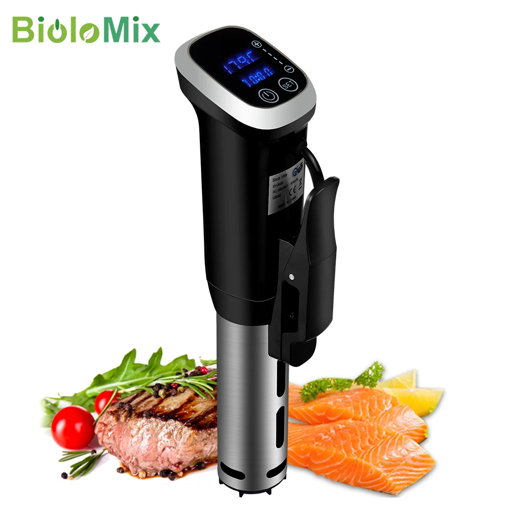 BioloMix 2.55 Generation Sous Vide Cooker Machine IPX7 Waterproof Circulator Accurate Cooking With LED Digital Display