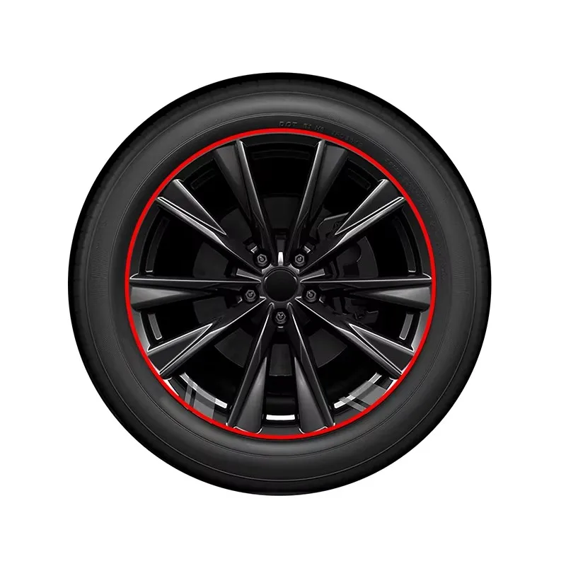 Felgenschutzstreifen für Autos, Reifenschutz, Dekorative Gummileiste, Verschiedene Farben, Auto-Styling-Aufkleber, 8 Meter – Detail 1
