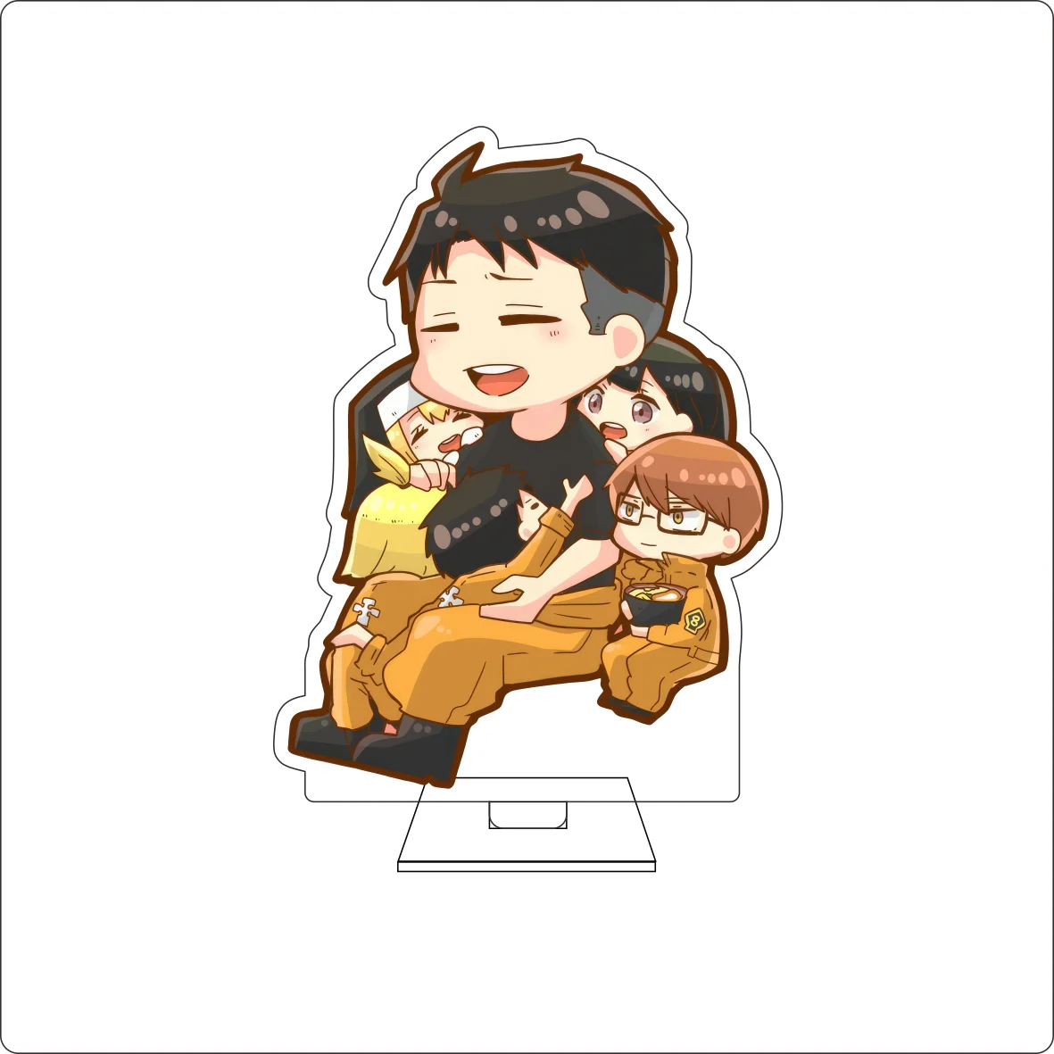 10CM Anime ‌Fire Force Cosplay Cute Acrylic Figure Stand Plate Maki Oze Shinra Kusakabe Ornaments Gifts view 2