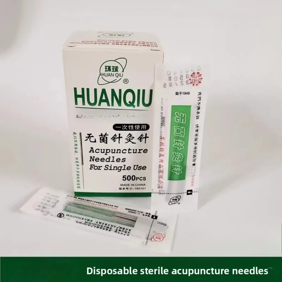 

1000 традиционных игл для акупунктуры Huanqiu с трубкой, косметический массажер для тела, Zhen Jiu, тонкие иглы для стимуляции акупунктурных точек