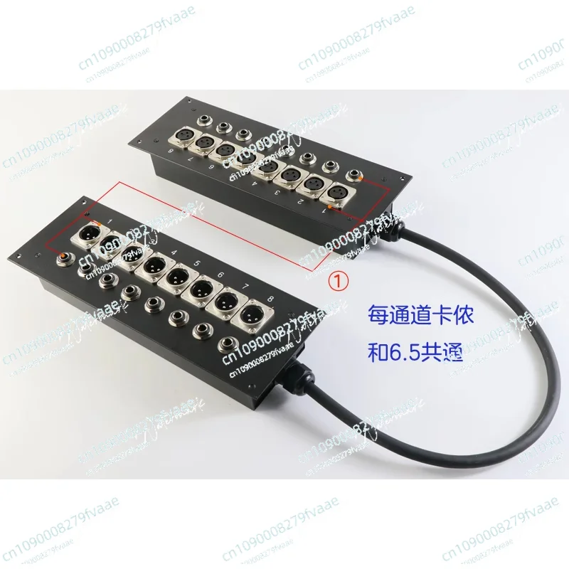 4/6/8/12 multi-core signal cable Recording studio wall plug-in junction box Audio cable Sound card set