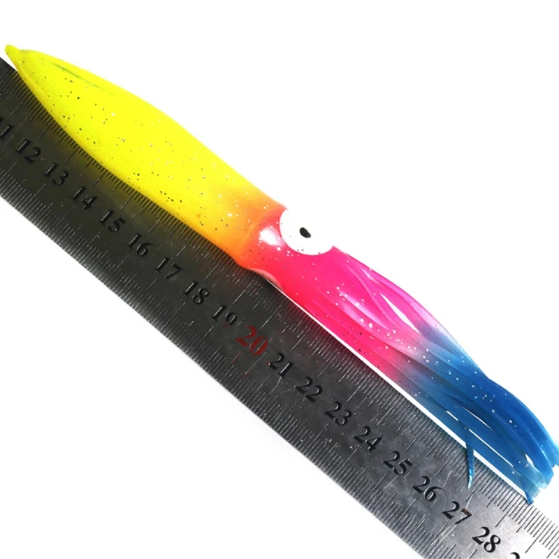 1pc 18cm14g Octopus PVC Rubber Artificial Soft Bait Squid Skirts Soft Lure pesca Fishing Lure Fishing Trolling Lure