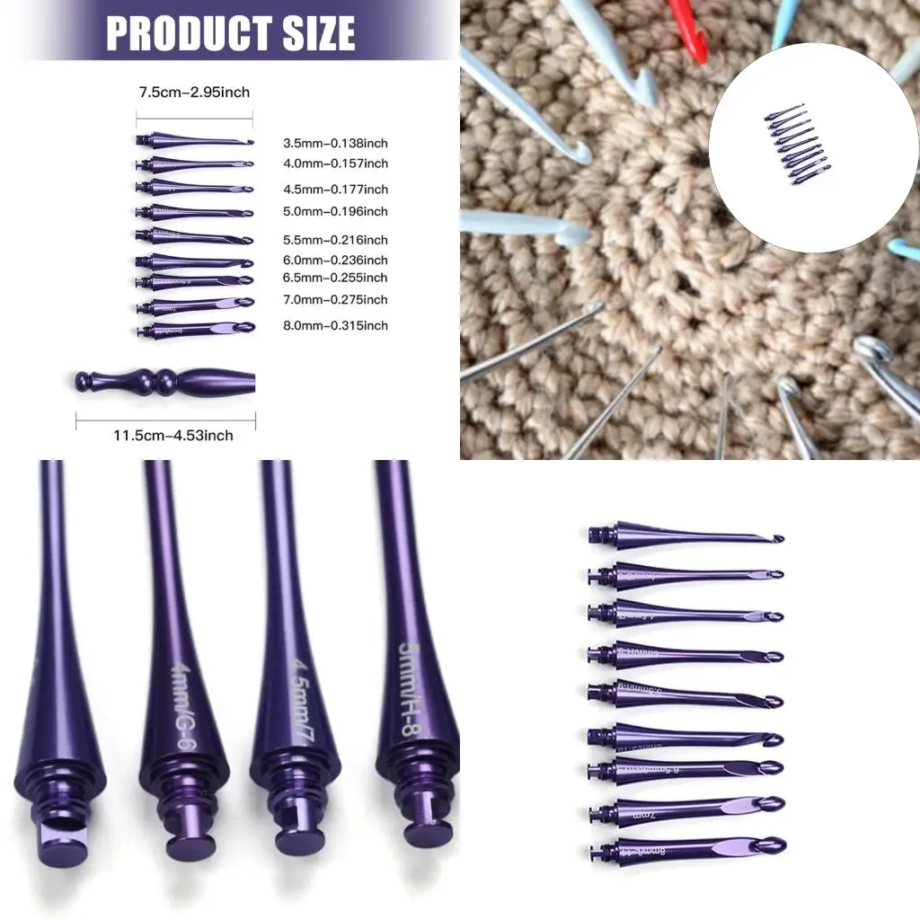 

Aluminum Crochet Colored Design For Work Construction 8 Included high quality