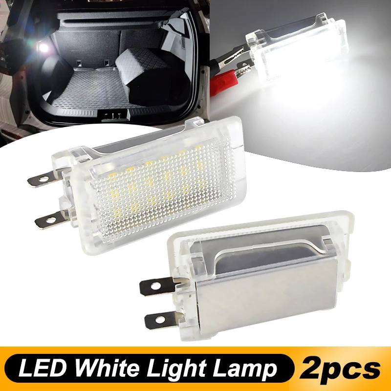 2Pcs LED Luggage Trunk Compartment Light for Opel Insignia for Astra G Convertible Vectra C Cargo Area Light Courtesy Door Lamp