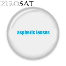 ZIROSAT 1.56 1.61 1.67 1.74 CR-39 asphérique Résine contrevenants Lentilles Myopie Et Hypermétropie Lentilles Optiques