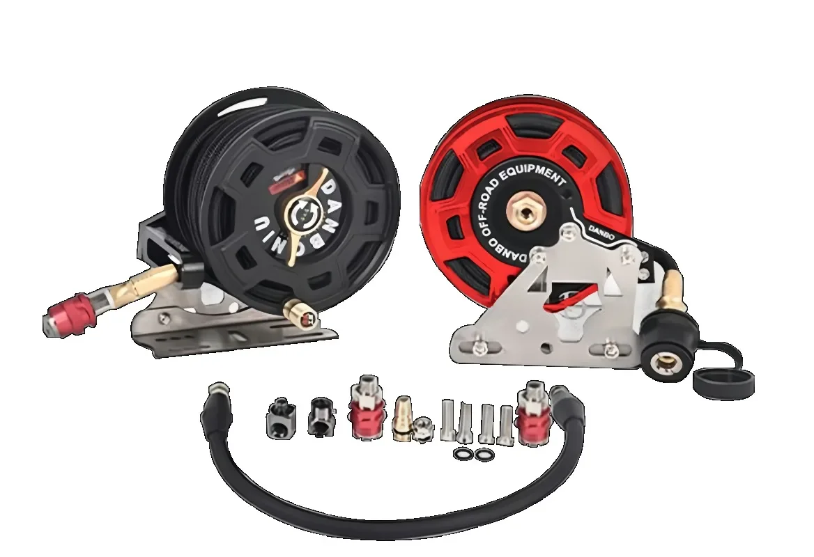 Compact Air Hose Reel for Off-Road Tire Inflation