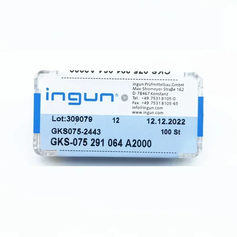 100PCS INGUN Probe GKS075 291 064 A2000/A2800 Three-sided Pointed 1.02mm ICT Spring Test Probe