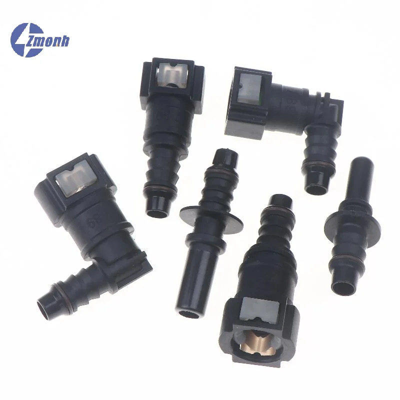 

New！Car Fuel Line Coupler Hose Quick Connect ID8 7.89 Plastic Nylon Oil Line Pipe Adapter Disconnect Release Hose Connector