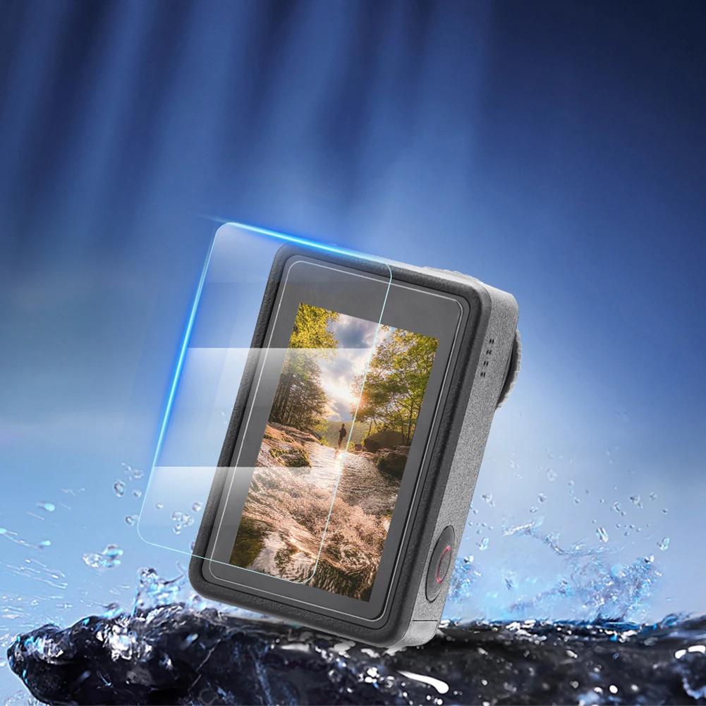 3Pcs Camera Front Back Lens Screen Protector Clear Screen Lens Film Cover for DJI OSMO Action 4 Camera