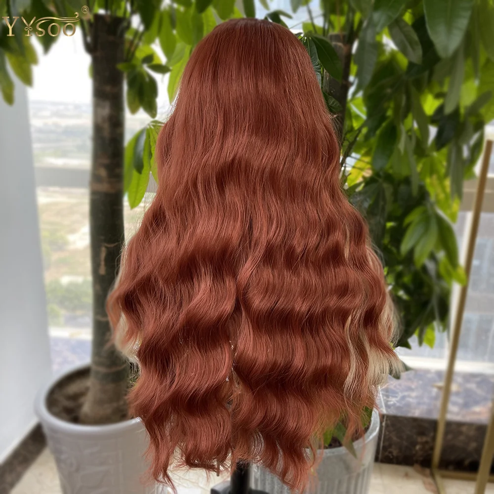 Long Futura Glueless Synthetic Lace Front Wigs For Black Women 350/613 Highlights 13x4 Body Wave Heat Resistant Front Lace Wig image 4