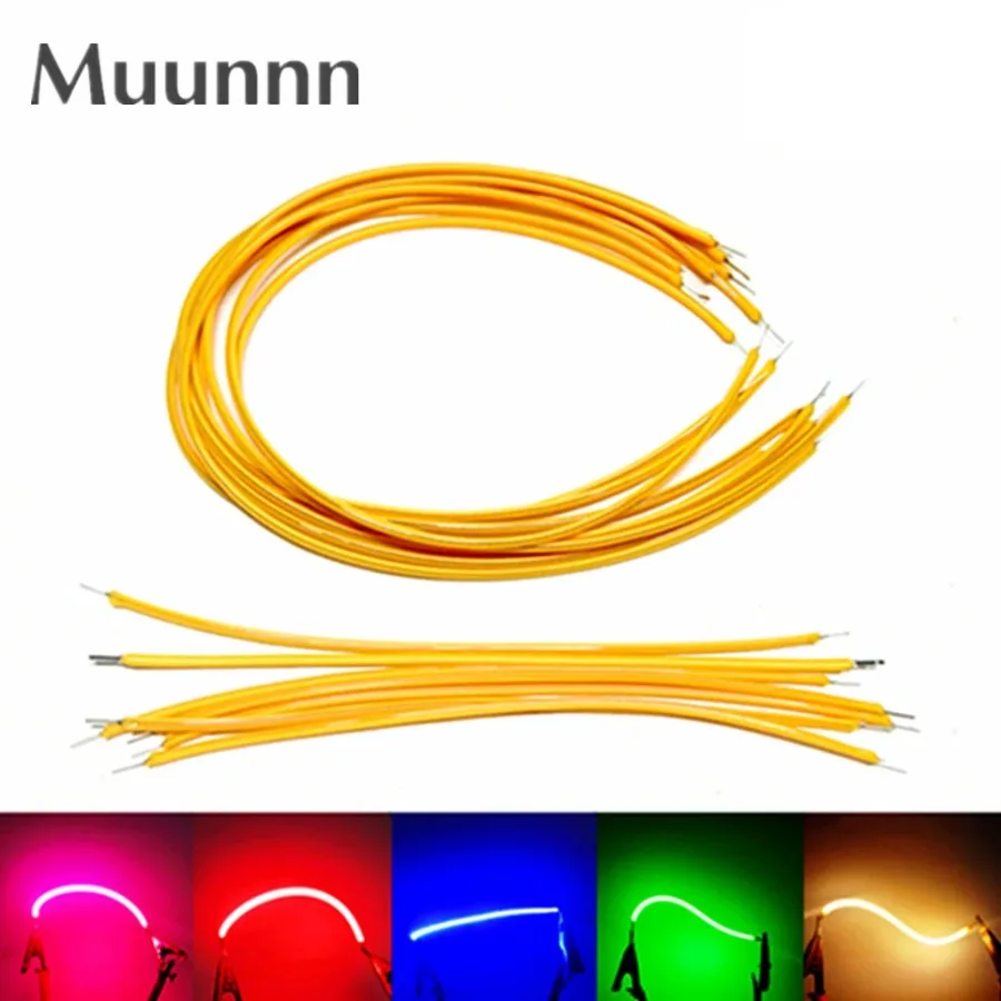 

10PCS 3V COB LED Flexible Filament 60mm 95mm 80mm130mm Retro Edison Bulb Lamp Parts LED Diode Lighting Strip Festival Decoration