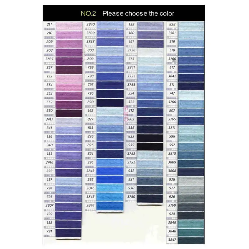 Custom special color  Custom cross stitch thread colors 10 pieces Cross Stitch Floss Thread  cross stitch embroidery thread