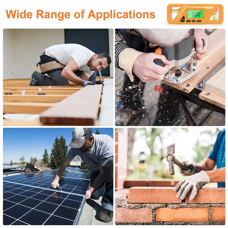 2025 새로운 자기 전자 각도계 LCD 디지털 각도 측정기 각도 각도기 경사 변환 측정기 디지털 경사계