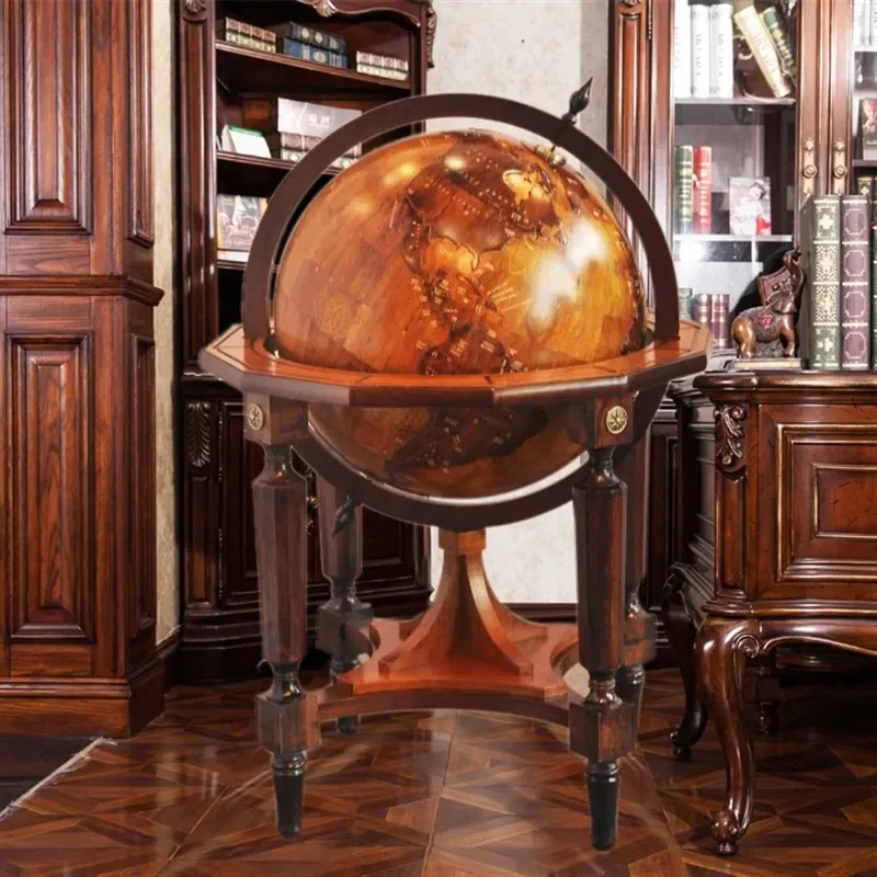 dimensional solid wood relief globe, school, , living room, , floor to ceiling decoration, home furnishings