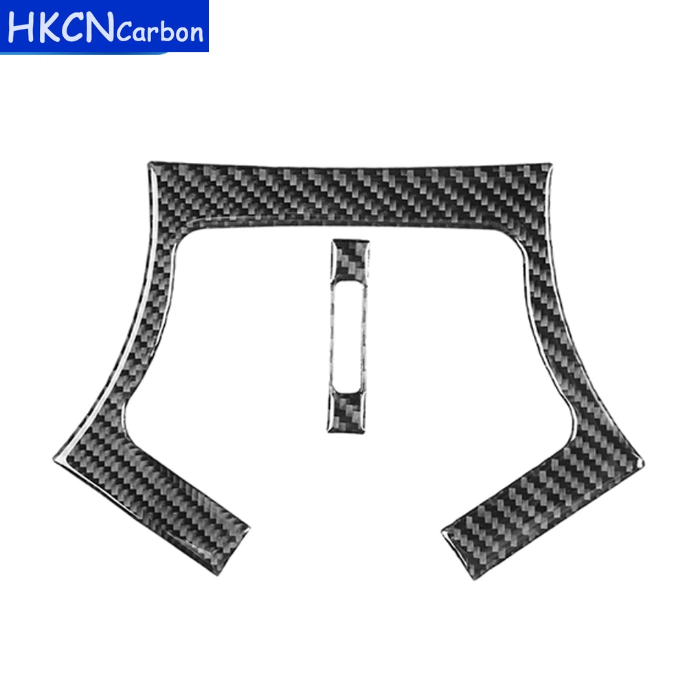 Carbon Fiber Interior Auto Rear Air Outlet  Trim Sticker For Mercedes-Benz C Class W203 2005-2007 Modification Decoration