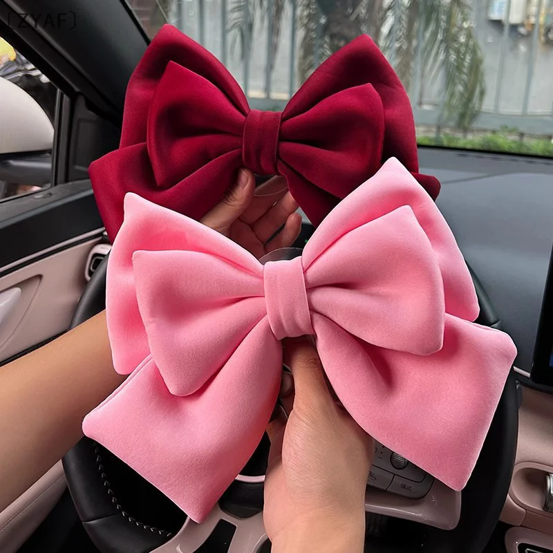 [[ZYAF」 1 قطعة خوذة دراجة كهربائية لتقوم بها بنفسك اكسسوارات Bowknot شفط كأس لفتاة النساء دراجة نارية خوذة القوس الديكور