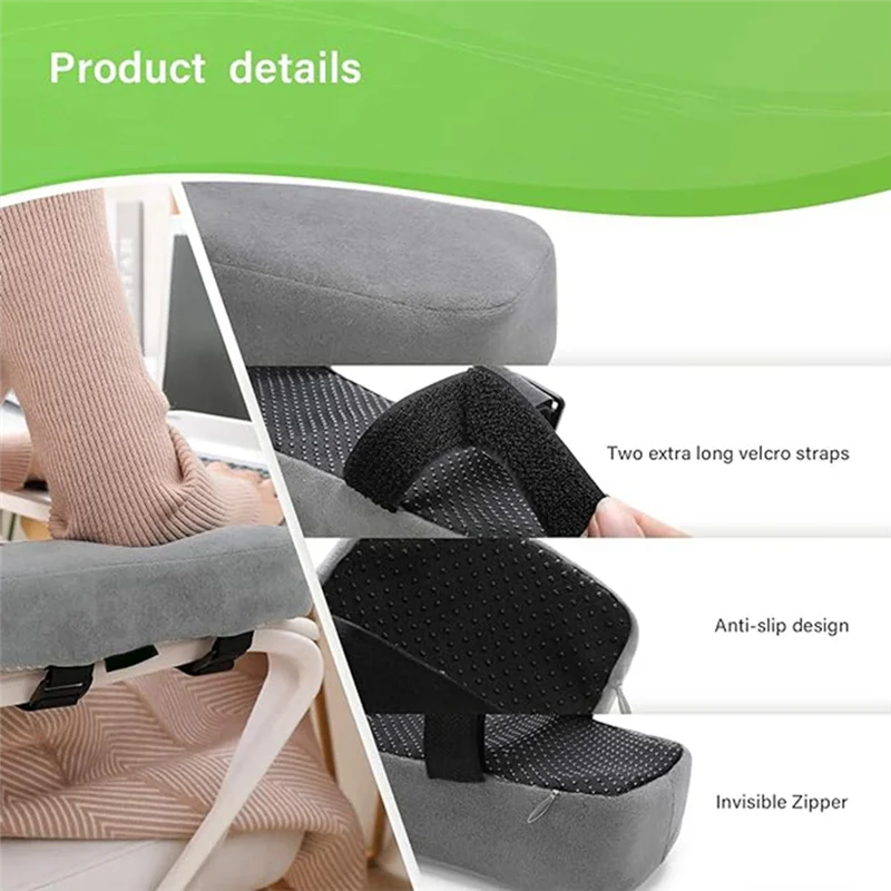 BHTS-2 Pcs Comfy Gaming Chair Arm Rest Covers For Elbows And Forearms Pressure Relief
