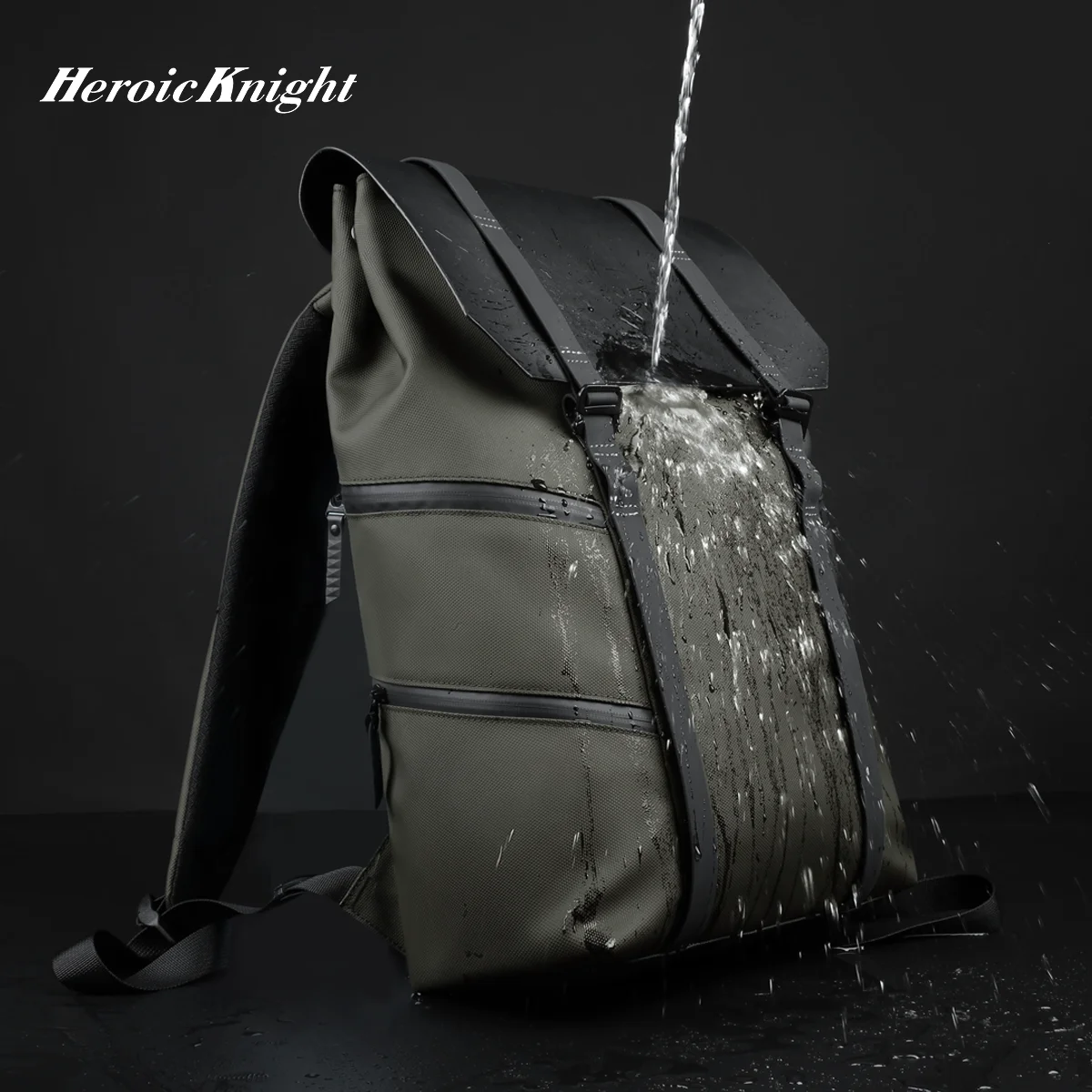 Heroic Knight Waterproof Business Backpack Fashion Work Laptop Backpack Breathable Travel Backpack Men Outdoor Sports Back Bags