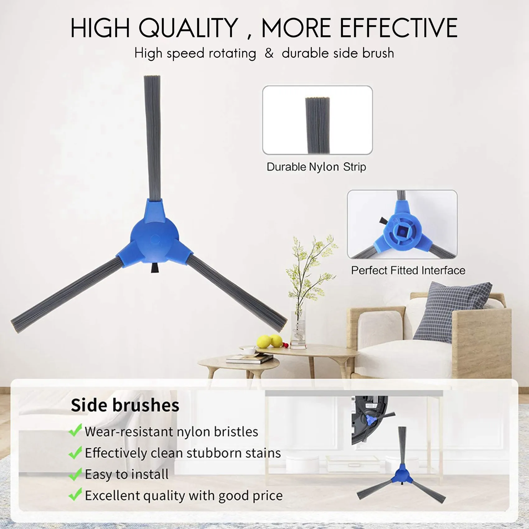 Pièces de rechange compatibles Eufy Robovac 11S, Robovac 30, Robovac 30C T2120 Robovac 15C, accessoires 16 VENTES de brosse latérale