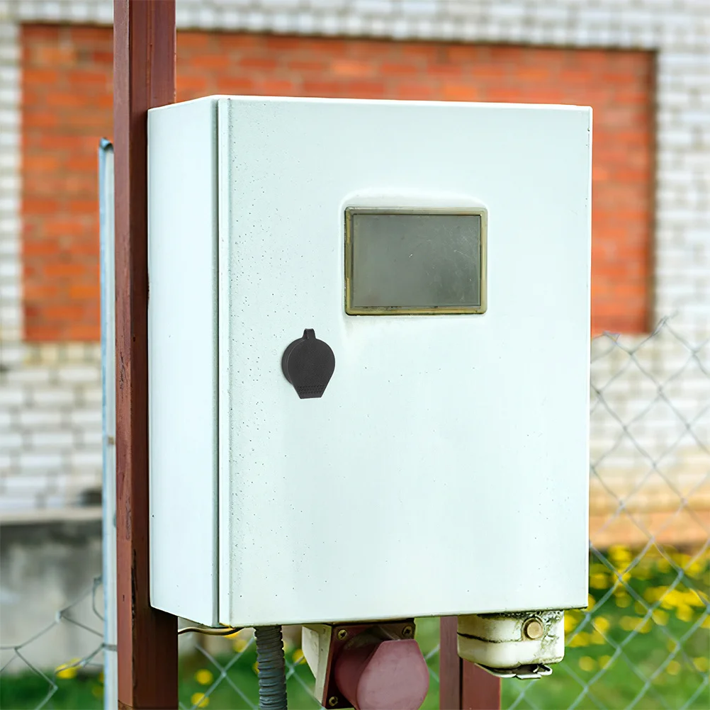 8 قطعة غطاء مقاوم للماء لأقفال ثقب المفتاح في الباب درع حماية خارجي صندوق كهربائي لوحة توزيع خزانة التحكم