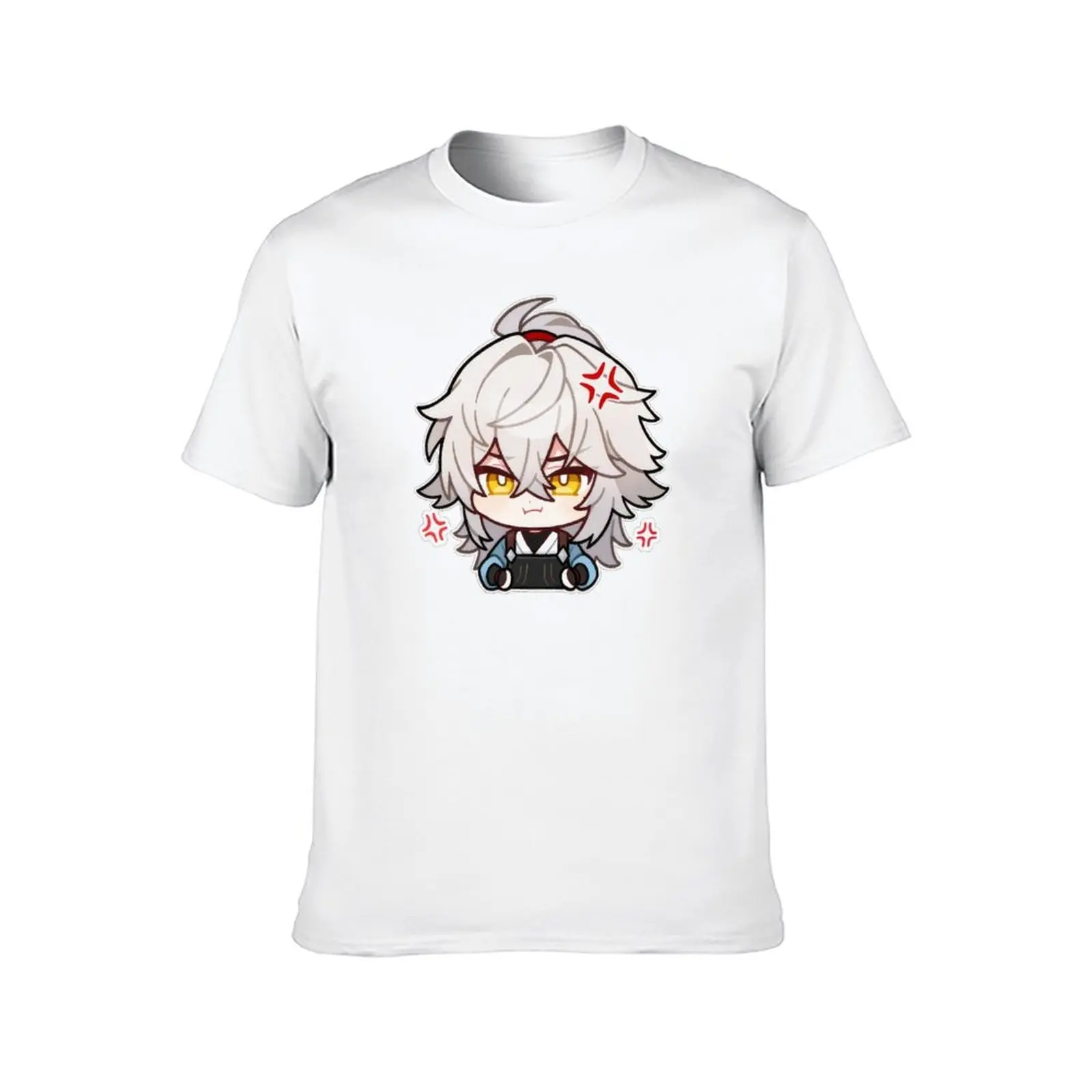 جينغ يوان ملصق # 1 تي شيرت Honkai Star Rail تي شيرت جرافيك للرجال تي شيرت للرجال تي شيرت جرافيك مضحك