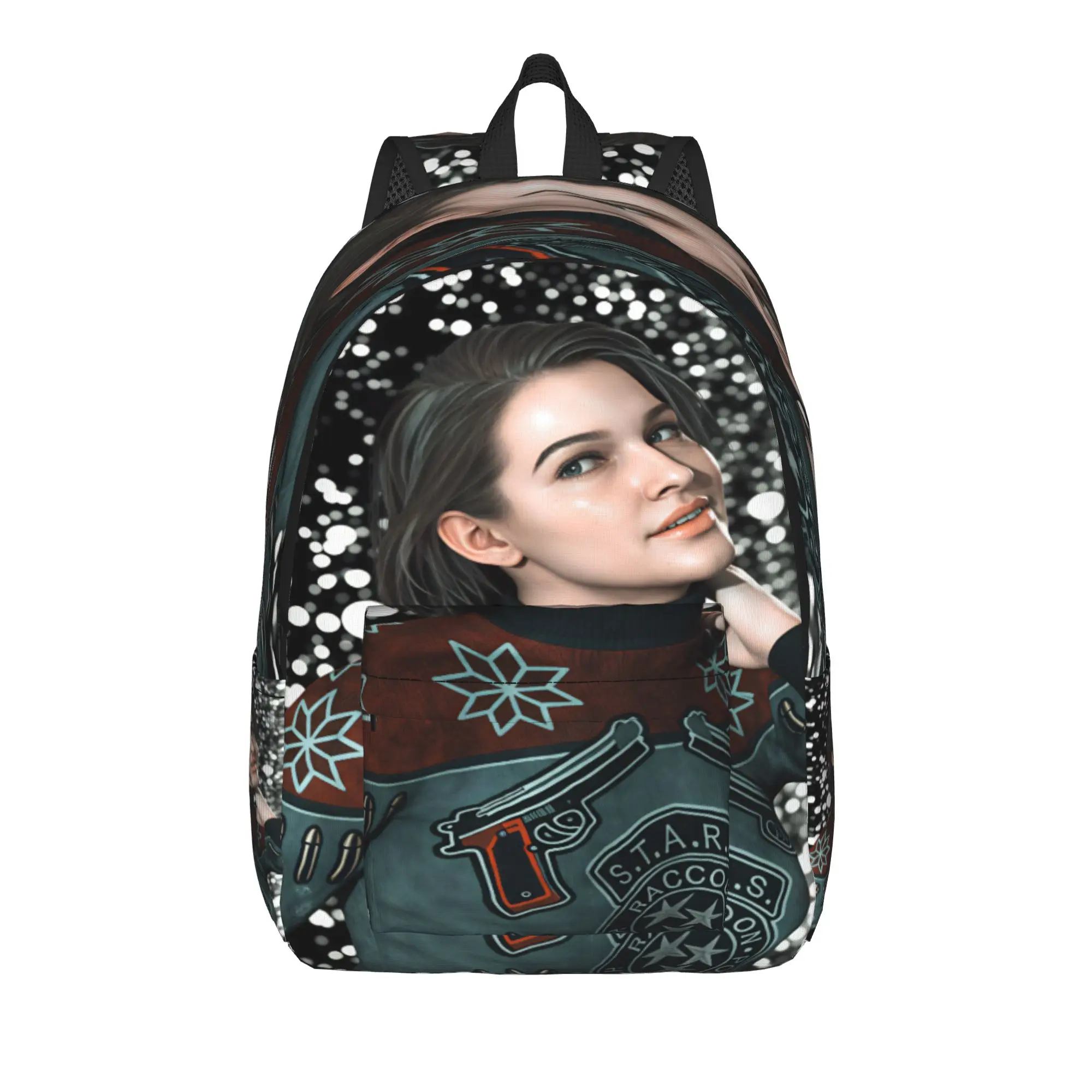 Jill Valentine Resident Evil  Backpack  College Backpacks Student Custom Print School Bags Fun Rucksack