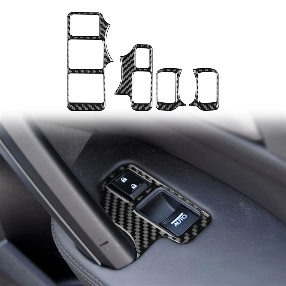 

4pcs For Acura Tl 09-14 Glass Lift Carbon Fiber Decorative Stickers