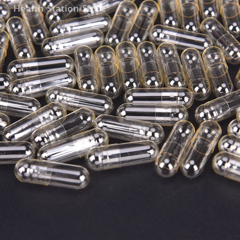 1000 قطعة/3000 قطعة كبسولات فارغة شفافة حبوب باستيليرو Vcaps صندوق منفصل شفاف Pastilleros De Medicinas #5