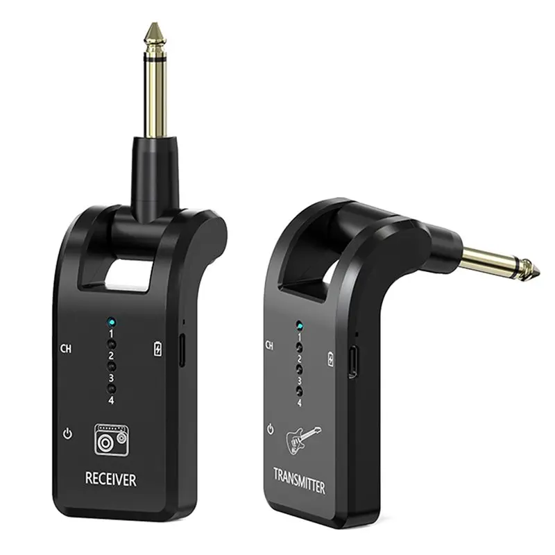 

ABHS-Wireless Guitar System 2.4 Ghz With 8 Channels Rechargeable Wireless Audio System Guitar Transmitter Receiver 1To1